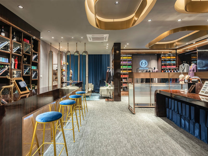 《吳匠》專業(yè)西服定制服裝店裝修設(shè)計(jì)案例