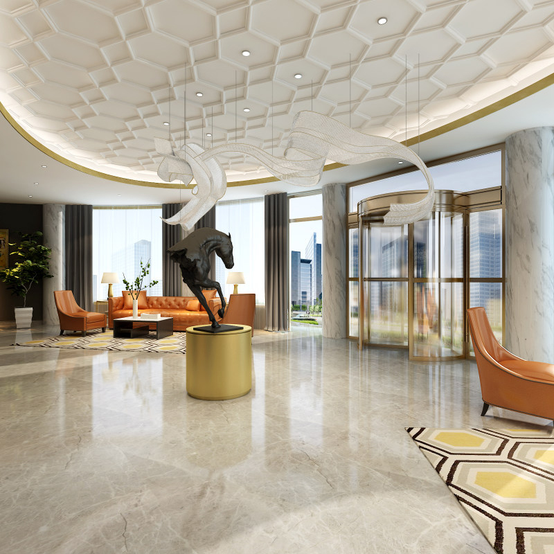 草原色調(diào)輕奢型內(nèi)蒙古酒店裝修設(shè)計(jì)圖