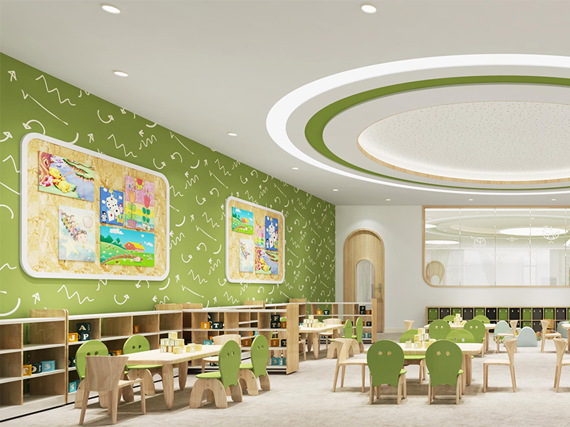 杭州向日葵托兒所興趣班裝修設(shè)計案例