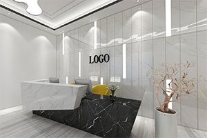 現(xiàn)代科技公司辦公室裝修設(shè)計全景圖