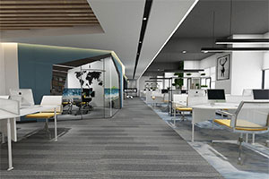 電子科技公司辦公室裝修設(shè)計全景