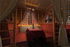 簡約現(xiàn)代餐廳裝修設(shè)計全景效果圖