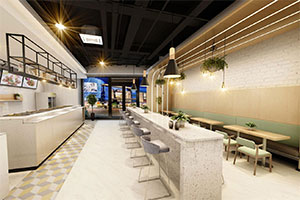 簡(jiǎn)約剁椒魚(yú)頭餐飲店裝修設(shè)計(jì)案例