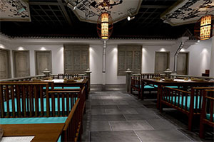 中大型餐飲空間裝修設(shè)計(jì)全景效果圖